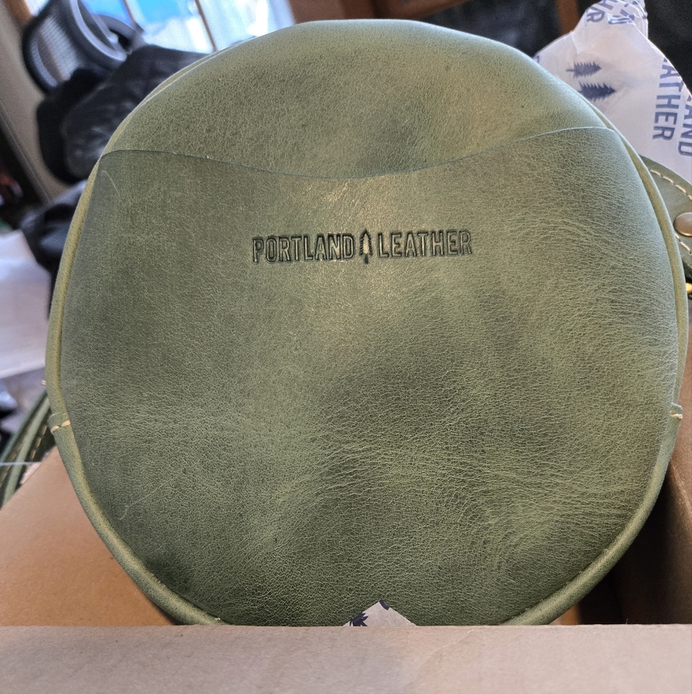 Portland Leather Green Small Crossbody Bag